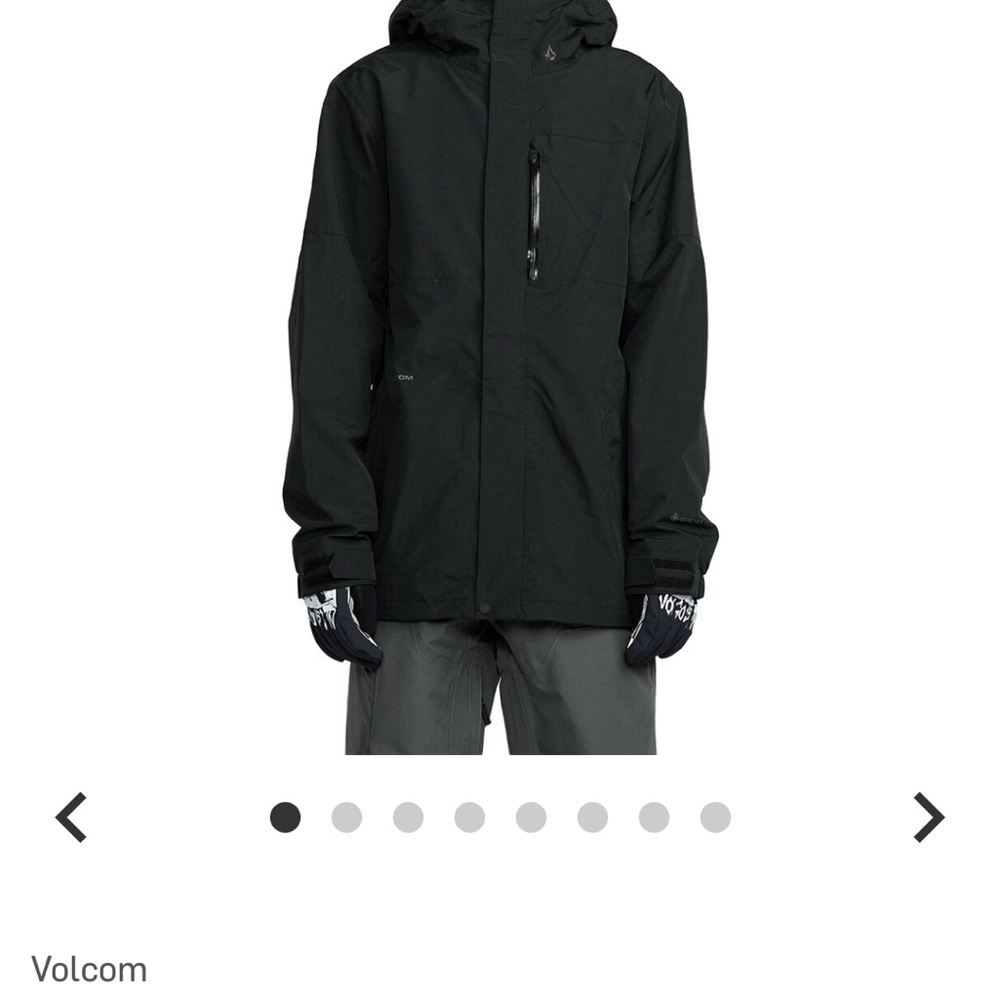 Volcom Black GoreTex Jacket L